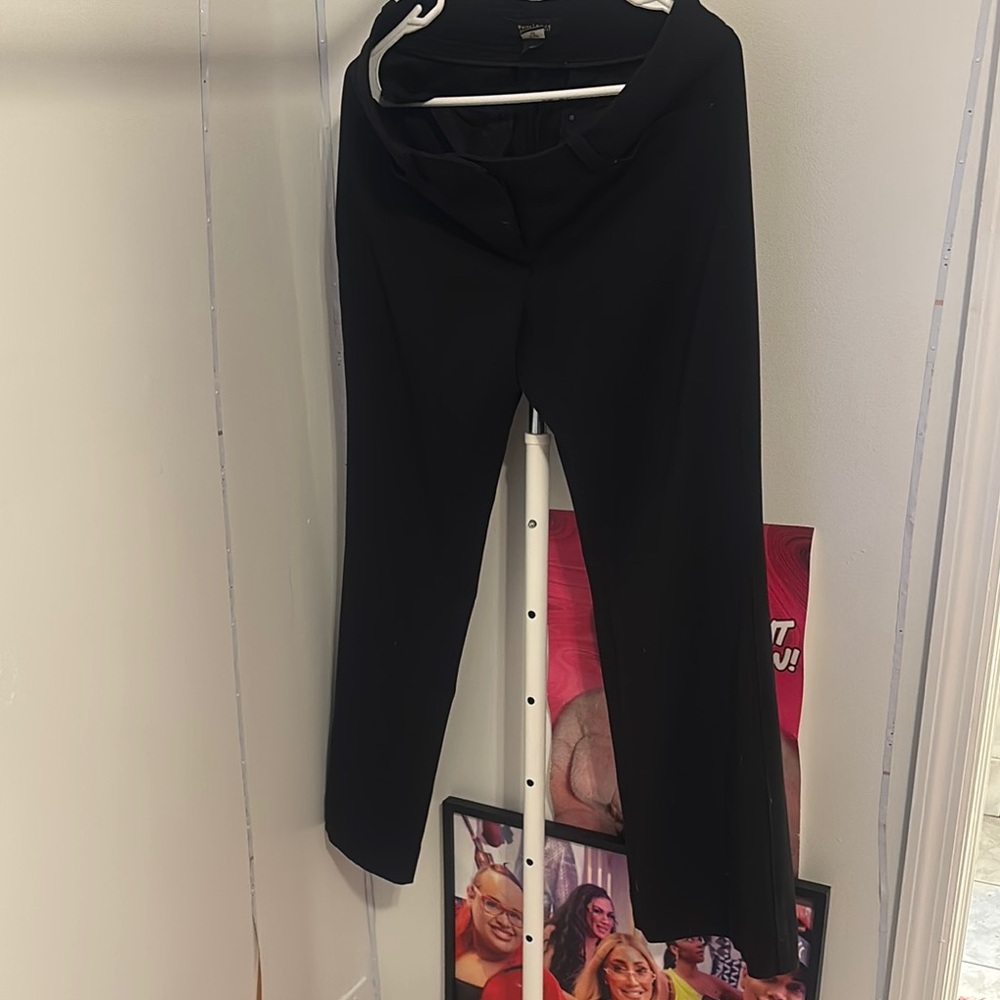 White House Black Market Black Straight Leg Trousers
